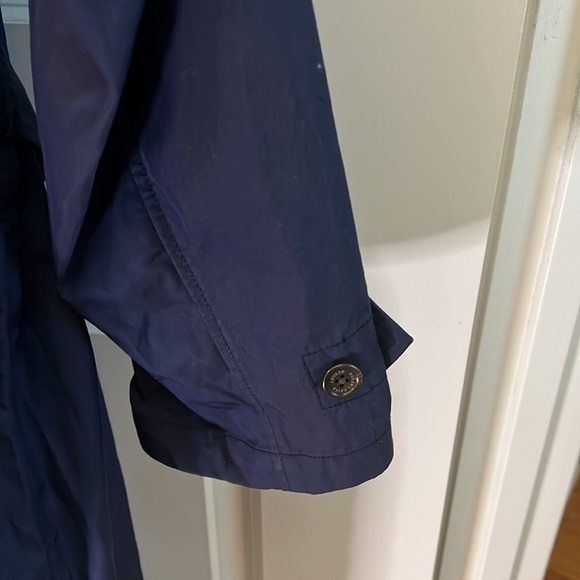 LAUREN RALPH LAUREN Women's Belted Maxi Trench Coat Dark Navy Blue Size 16 - Picture 10 of 13